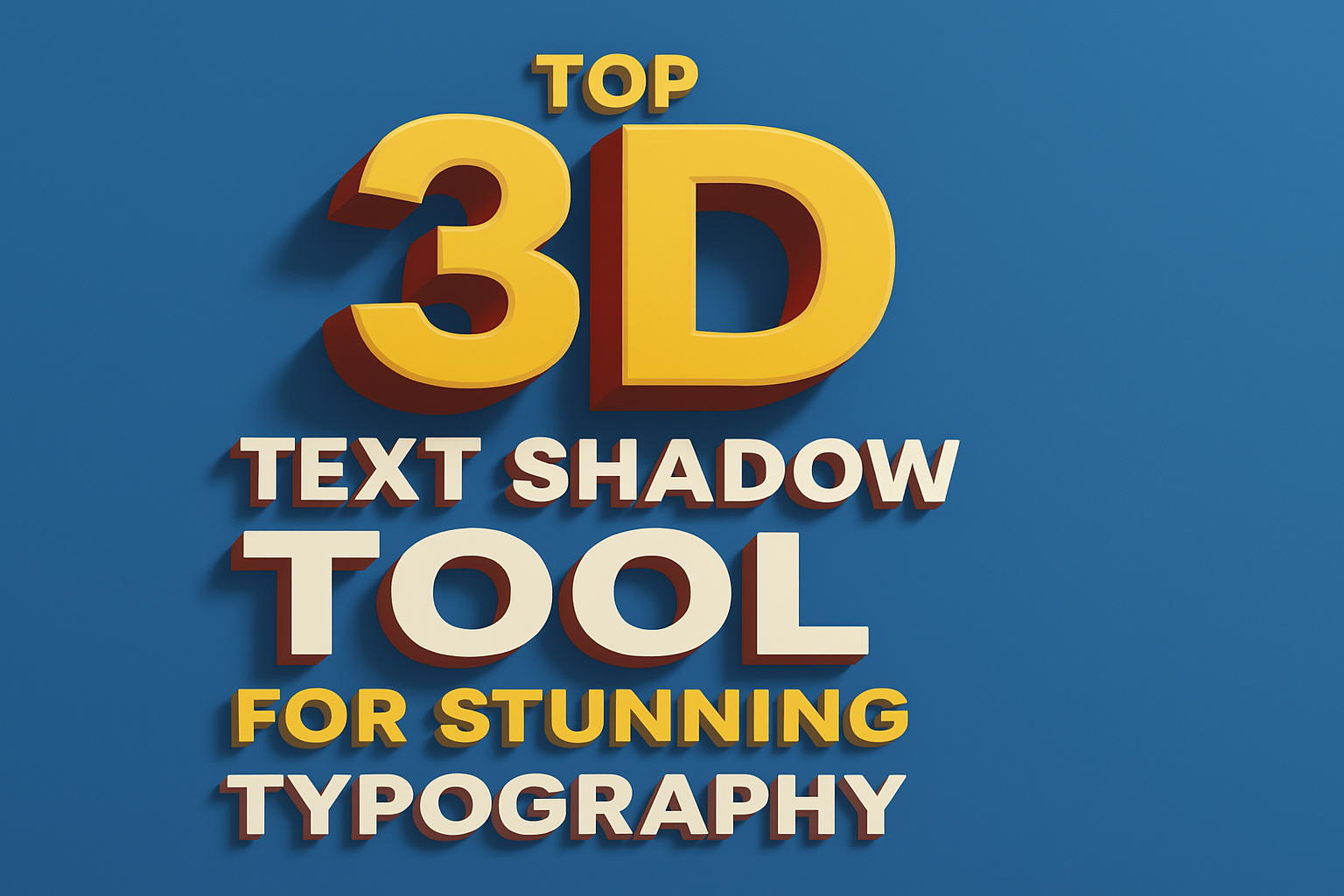 Top 3D Text Shadow Tool