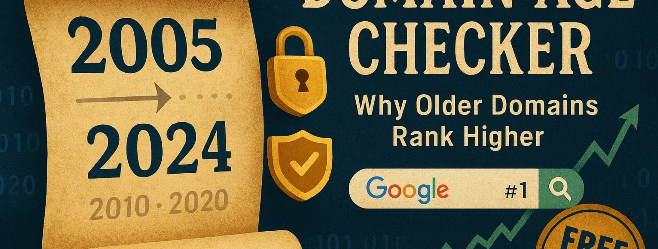 Domain Age Checker Tool - Discover How Old Your Website Is & Boost SEO Rankings