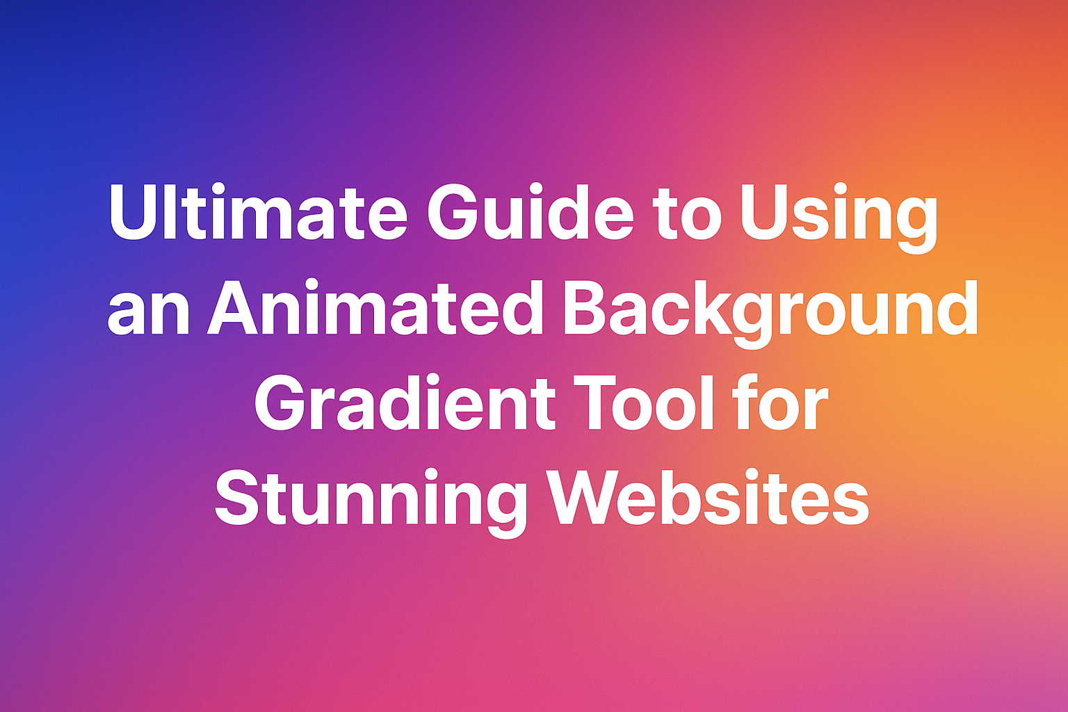 Animated Background Gradient